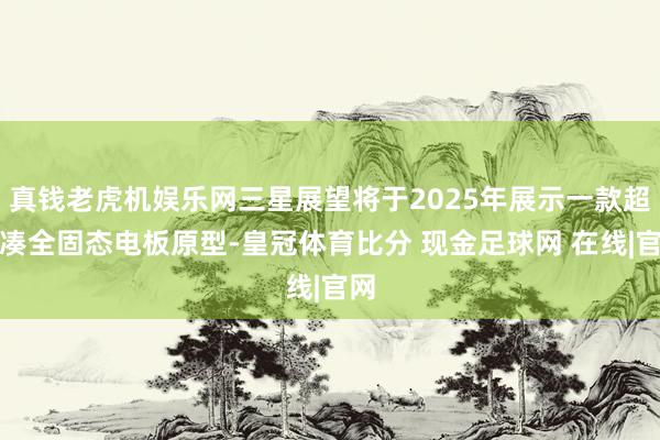 真钱老虎机娱乐网三星展望将于2025年展示一款超紧凑全固态电板原型-皇冠体育比分 现金足球网 在线|官网