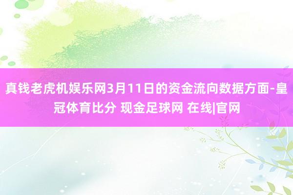 真钱老虎机娱乐网3月11日的资金流向数据方面-皇冠体育比分 现金足球网 在线|官网